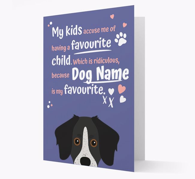 'Favourite Child' - Personalised {breedFullName} Card 